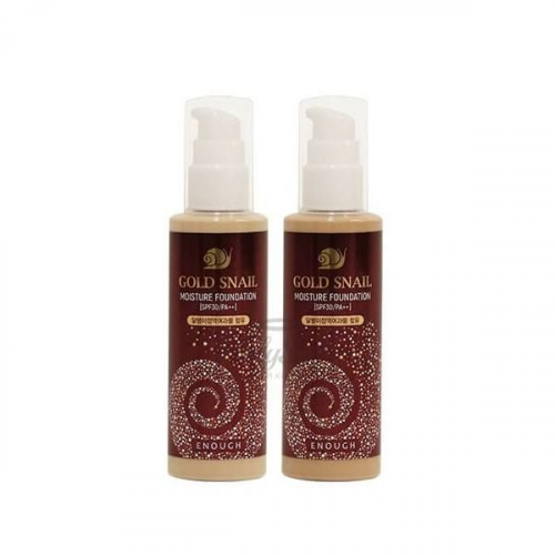 Тональный крем с муцином улитки Enough Gold Snail Moisture Foundation