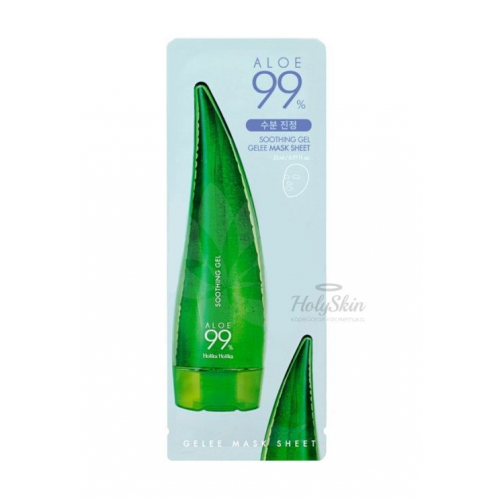 Тканевая маска с алоэ Holika Holika Aloe 99% Soothing Gel Gelee Mask Sheet