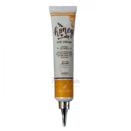 Питательный крем для век с экстрактом меда 3W Clinic Honey Eye Cream WhiteningandAnti-Wrinkle