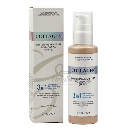 Тональный крем с коллагеном Enough Collagen Whitening Moisture Foundation 3 in 1