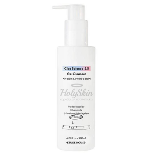 Очищающий слабокислотный гель для умывания Etude House Cica Balance 5.5 Gel Cleanser