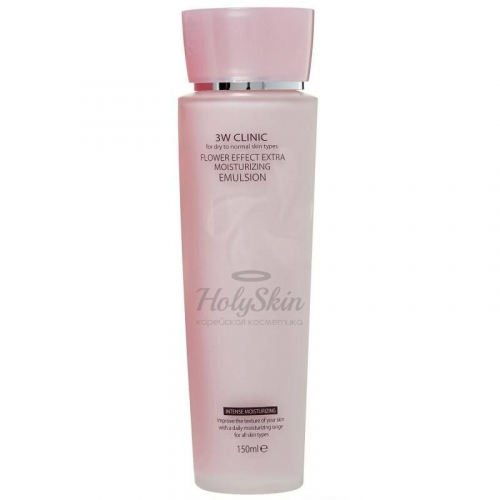 Увлажняющая эмульсия с цветочными экстрактами 3W Clinic Flower Effect Extra Moisture Emulsion