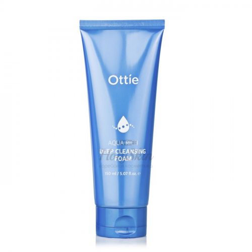 Интенсивно увлажняющая пенка на основе гиалуроновой кислоты Ottie Aqua Rich Deep Cleansing Foam