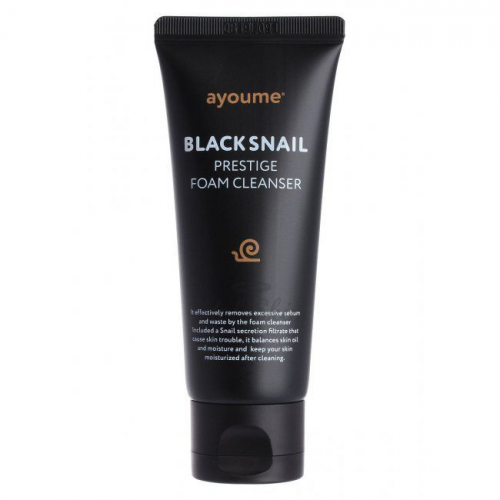 Пенка для умывания с муцином черной улитки Ayoume Black Snail Prestige Foam Cleanser