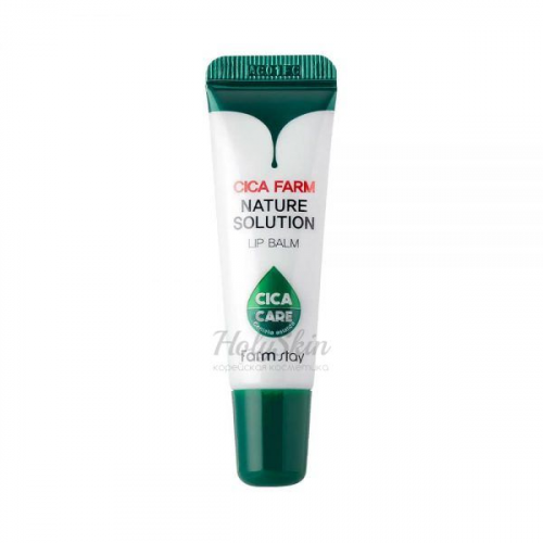 Восстанавливающий бальзам для губ с центеллой Farmstay Cica Farm Nature Solution Lip Balm
