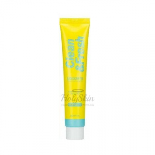 Освежающий солнцезащитный крем широкого спектра действия Eunyul CleanandFresh Sunscreen