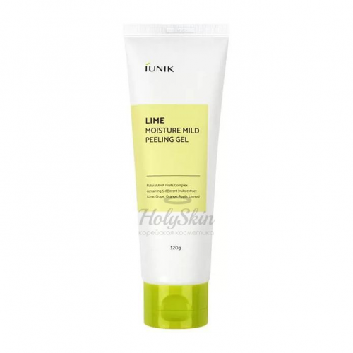 Мягкий пилинг-гель с AHA-кислотами IUnik Lime Moisture Mild Peeling Gel