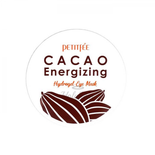 Тонизирующие гидрогелевые патчи с какао Petitfee Cacao Energizing Hydrogel Eye Patch