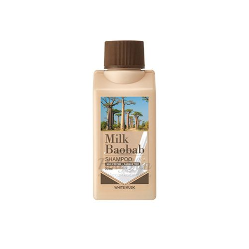 Шампунь для волос с ароматом белого мускуса Milk Baobab Shampoo White Musk Travel Edition