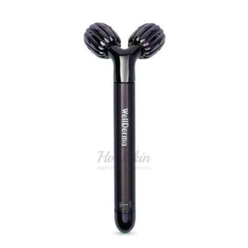 Роликовый массажёр для лица и зоны декольте с виброрежимом WellDerma Face Lifting Vibration Roller