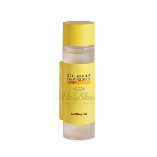 Успокаивающий тонер с экстрактом календулы WellDerma Calendula Calming Soon Toner