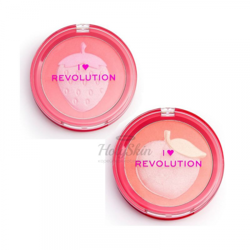 Компактные румяна для лица I Heart Revolution Fruity Blusher