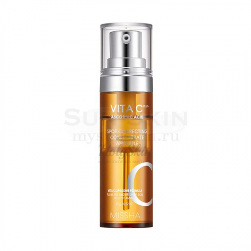 Антивозрастная концентрированная сыворотка с витамином С Missha Vita C Plus Spot Correcting Concentrate Ampoule
