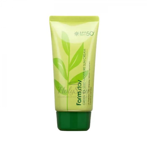Солнцезащитный увлажняющий крем с семенами зеленого чая Farmstay Green Tea Seed Moisture Sun Cream