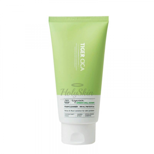 Успокаивающая пенка для лица с экстрактом центеллы It's Skin Tiger Cica Green Chill Down Foam Cleanser