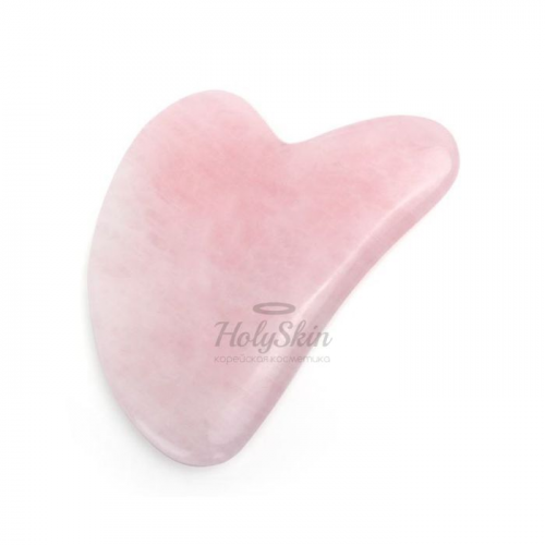 Скребок гуаша для лица из натурального розового кварца Ayoume Massager Guasha Rose Quartz