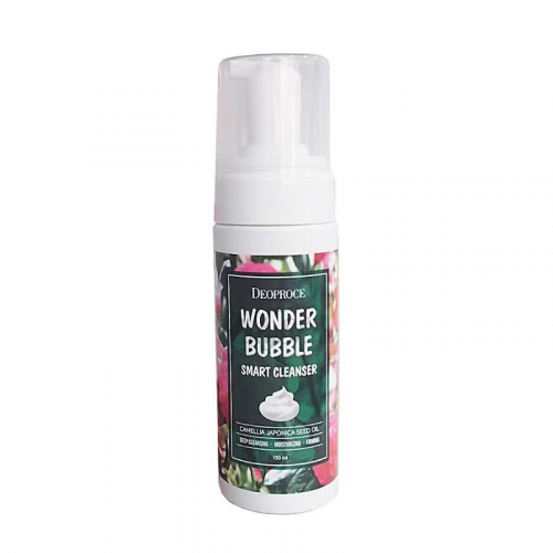 Пенка с маслом камелии для снятия макияжа и умывания Deoproce Wonder Bubble Smart Cleanser