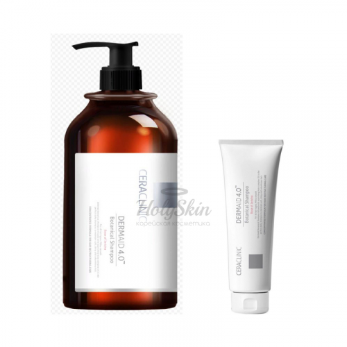 Растительный шампунь для ломких волос Evas Ceraclinic Dermaid 4.0 Botanical Shampoo