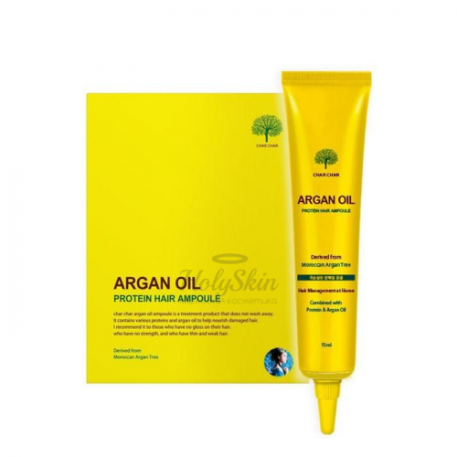 Сыворотка для волос с аргановым маслом Evas Char Char Argan Oil Protein Hair Ampoule