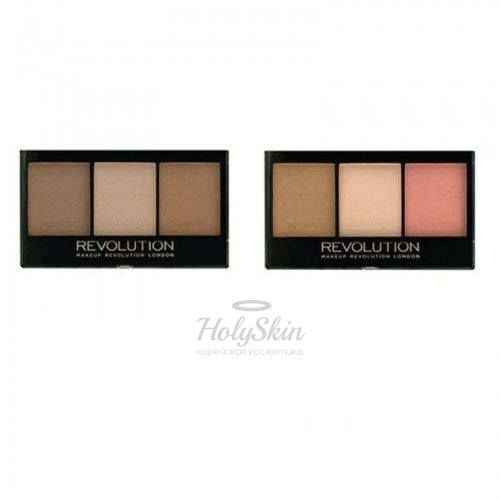 Палетка бронзера, румян и хайлайтера MakeUp Revolution Ultra Sculpt and Contour Kit