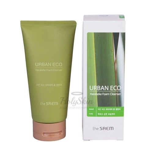 Очищающая пенка с новозеландским льном The Saem Urban Eco Harakeke Foam Cleanser