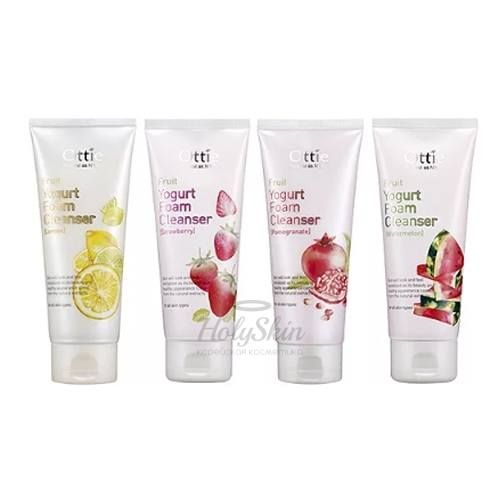 Нежная фруктовая пенка для умывания Ottie Fruits Yogurt Foam Cleanser