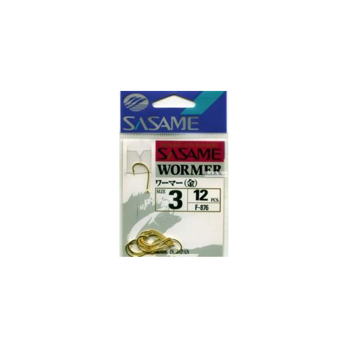 Крючок Sasame Wormer F-876 упаковка 12 шт (№ крючка: 11)