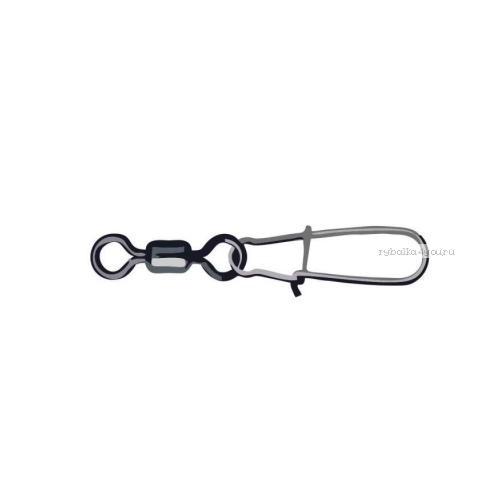 Вертлюг с застежкой Mottomo Rolling Swivel & Nice Snap ( упаковка 10 шт) (№ вертлюга: 10)