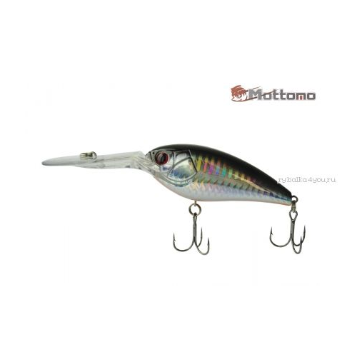 Воблер Mottomo Deeper 75F 26g Col:A027 Silver Fish