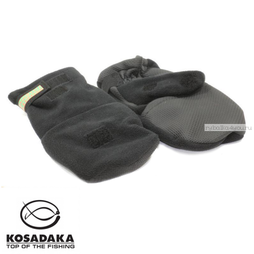 Перчатки-варежки Kosadaka Fire Wind / цвет: черный (Размер: L)