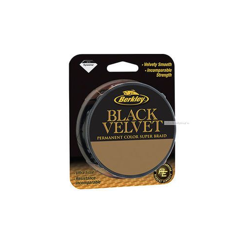 Шнур плетеный Berkley Black Velvet 137 м / цвет: черный (Диаметр/разрывная нагрузка: 0,18mm/19,2kg)
