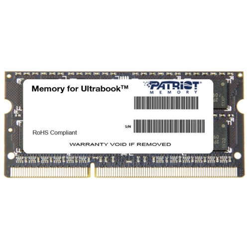 Модуль памяти Patriot-Memory Patriot Memory PSD38G1600L2S (8Gb, DDR3L SODIMM, 1600MHz) psd38g1600l2s