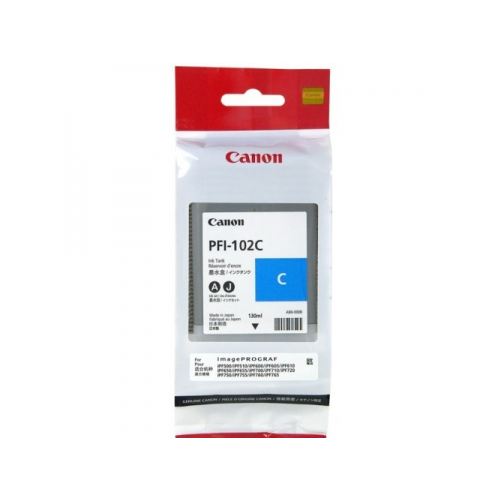 Картридж для принтера Canon PFI-102 C, голубой 0896B001