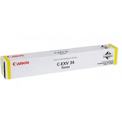 Картридж для принтера Canon C-EXV 34 Y, Жёлтый 3785B002