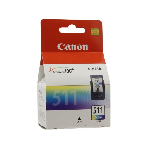 Картридж для принтера Canon CL-511, голубой, желтый, пурпурный 2972B007