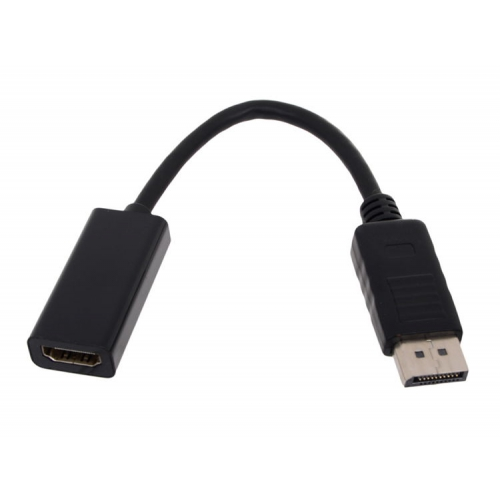 Кабель-переходник DP TELECOM HDMI (F) — DisplayPort (M) (TA553, 20 см), чёрный