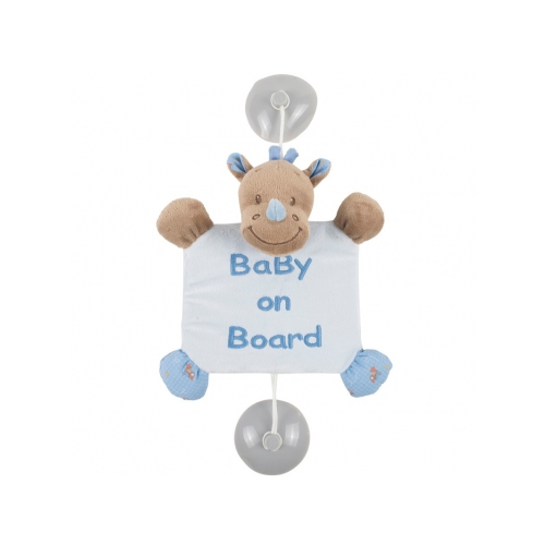 Товар для детей Nattou Знак автомобильный Baby on board Arthur&Louis (Носорог 644358)