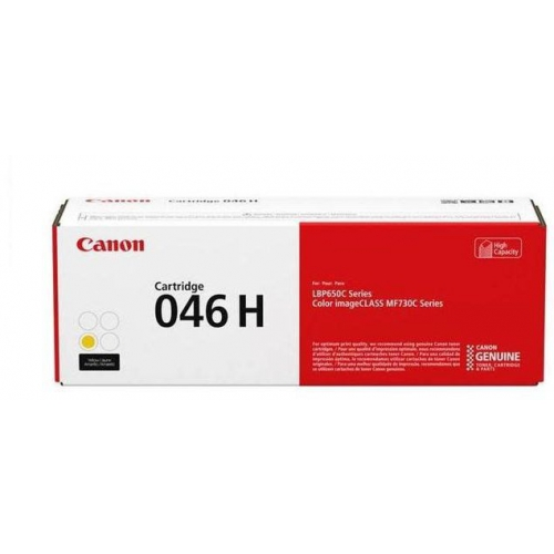 Картридж для принтера Canon 046Y H, желтый (1251C002)