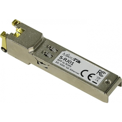 Медиаконвертер сетевой MikroTik S-RJ01 (SFP-трансивер)