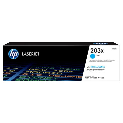 Картридж для принтера HP LaserJet 203X (CF541X), синий