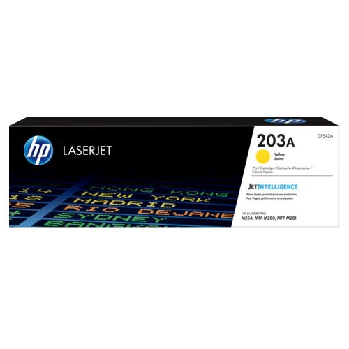 Картридж для принтера HP LaserJet 203A (CF542A), жёлтый