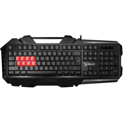 Клавиатура A4Tech B3590R механическая black/red USB B3590R черный/серый