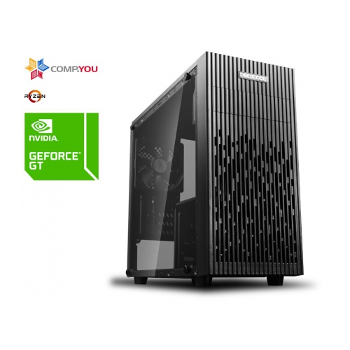 Системный блок Домашний компьютер CompYou Home H557 (AMD Ryzen 5-3600 3.6GHz, 16Gb DDR4, 2Tb, 512Gb SSD, DVD-RW, nVidia GeForce GT 730 2Gb, 600W, Без ОС) CY.1032774.H557