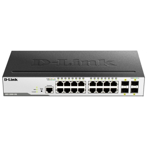 Коммутатор (switch) D-link DGS-3000-20L/B1A управляемый