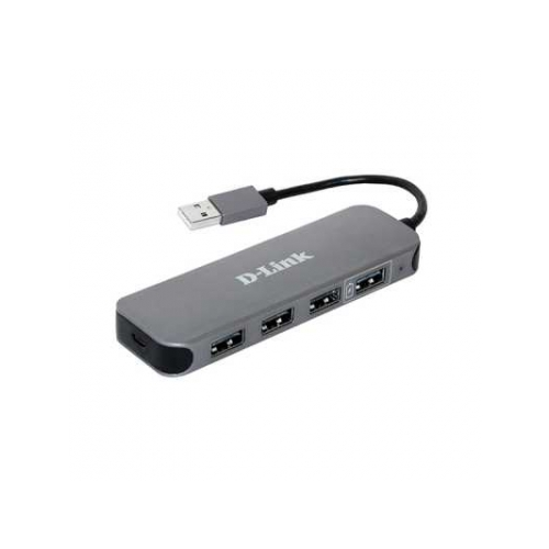 Разветвитель сетевой D-link DUB-H4/E1A, 4-port USB 2.0 HUB