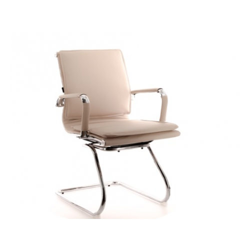 Кресло офисное Everprof Nerey CF экокожа бежевое EC-07S PU Beige