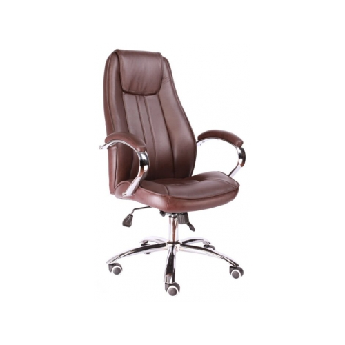 Компьютерное кресло Everprof Long TM экокожа коричневое EC-369 PU Brown