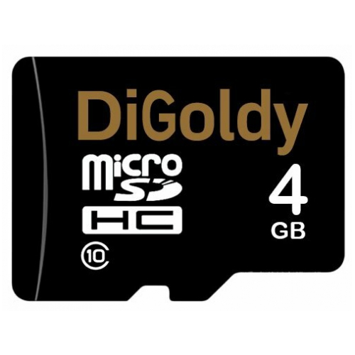Карта памяти DiGoldy microSDHC 4GB class 10 (без SD адаптера)