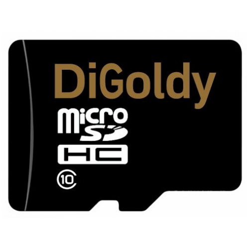 Карта памяти DiGoldy microSDHC class 10 16GB - без адаптера SD