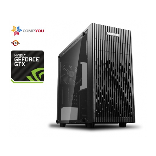 Системный блок Домашний компьютер CompYou Home H557 (AMD Ryzen 5-3600 3.6GHz, 8Gb DDR4, 2Tb, 480Gb SSD, nVidia GeForce GTX 1050 Ti 4Gb, 600W, Win 10 H) CY.1374337.H557
